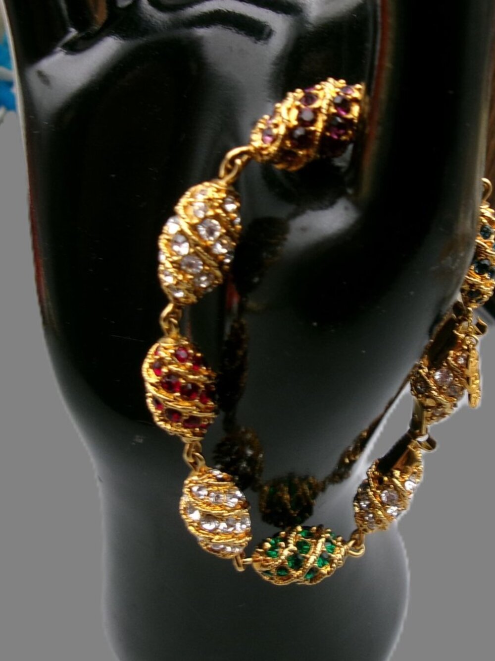JBK Camrose & Kross Royal Egg Bracelet, Multicolored Crystals, Unworn